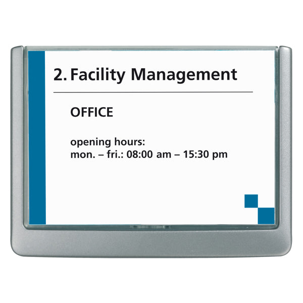 DURABLE - 4861-37 - Targa per porte-pareti Click Sign - 14,9 x 10,6 cm - Durable
