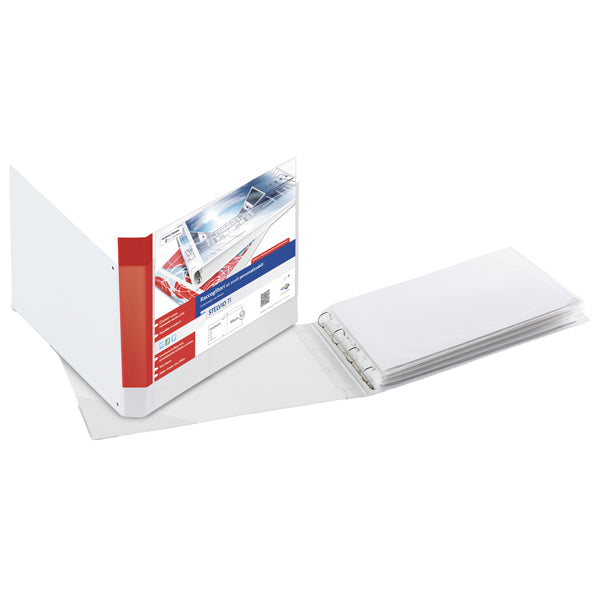 SEI ROTA - 36255101 - Raccoglitore personalizzabile Stelvio TI - 4 anelli a D 25 mm - 42x30 cm (album) - bianco - Sei Rota