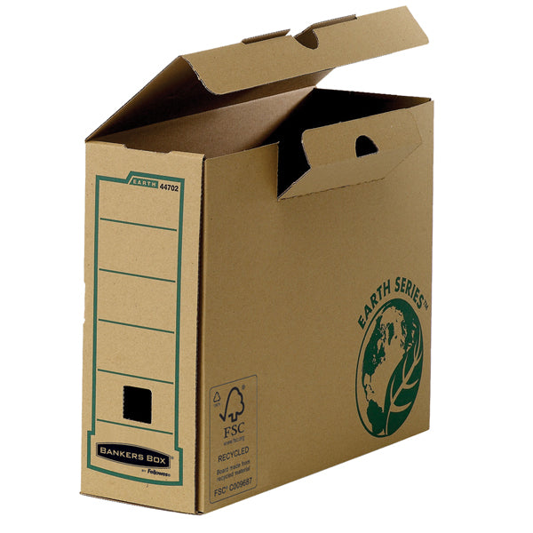 BANKERS BOX - 4470201 - Scatola archivio Bankers Box Earth Series - A4 - 25 x 31,5 cm - dorso 10 cm - Fellowes - 68045 - Conf. da 1 Pz.