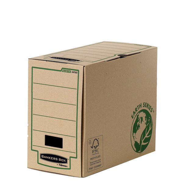 BANKERS BOX - 4470301 - Scatola archivio Bankers Box Earth Series - A4 - 25 x 31,5 cm - dorso 15 cm - Fellowes - 68046 - Conf. da 1 Pz.