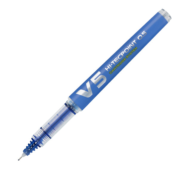PILOT - 040326 - Roller Hi-Tecpoint V5 ricaricabile Begreen con cappuccio - punta 0,50mm - blu - Pilot