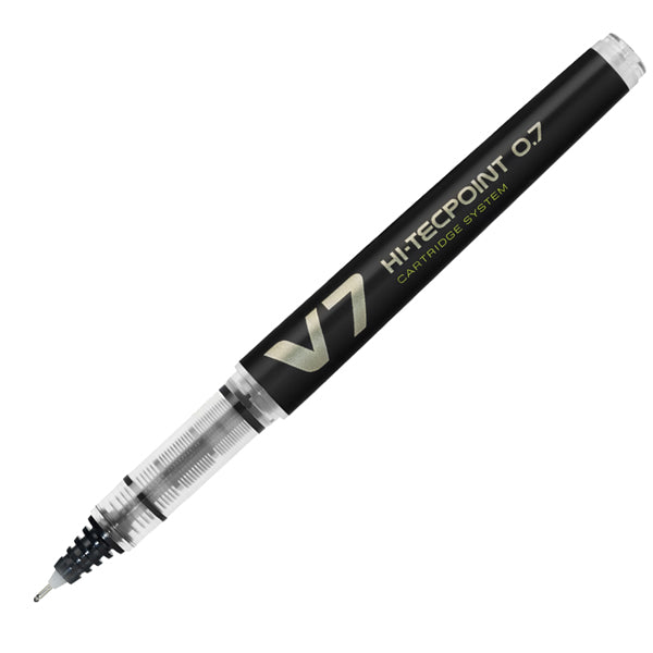 PILOT - 040345 - Roller Hi Tecpoint V7 ricaricabile Begreen con cappuccio - punta 0,70mm - nero - Pilot