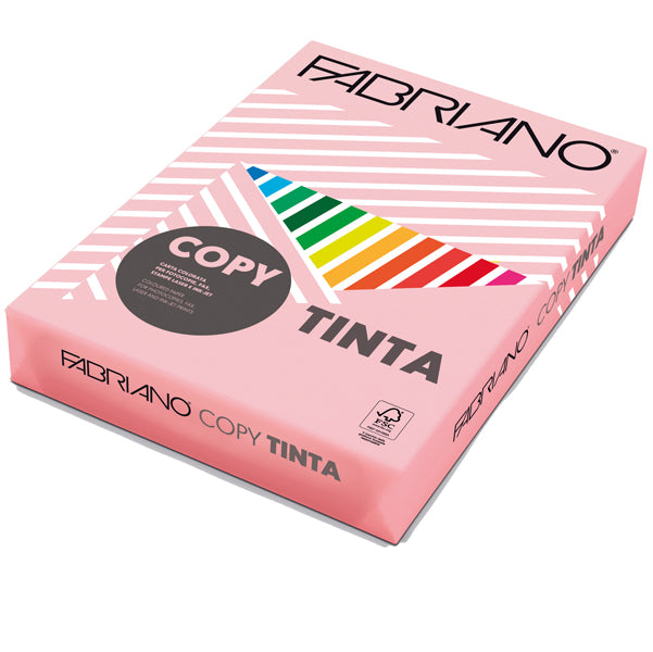 FABRIANO - 61516021 - Carta Copy Tinta - A4 - 160 gr - colori tenui rosa cipria - Fabriano - conf. 250 fogli