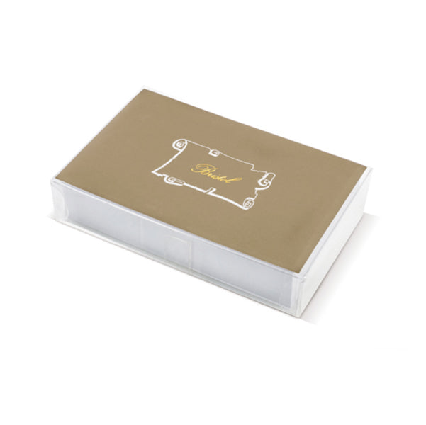 REX SADOCH - 8109 - Scatola 100 biglietti + 100 buste - Bristol - bianco - 90x 140mm - Rex Sadoch