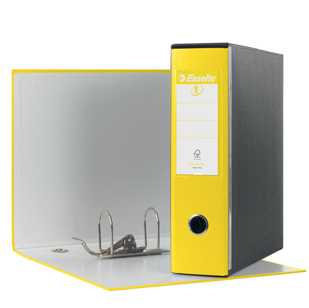 ESSELTE - 390753930 - Registratore Eurofile G53 - dorso 8 cm - commerciale 23x30 cm - giallo vivida - Esselte