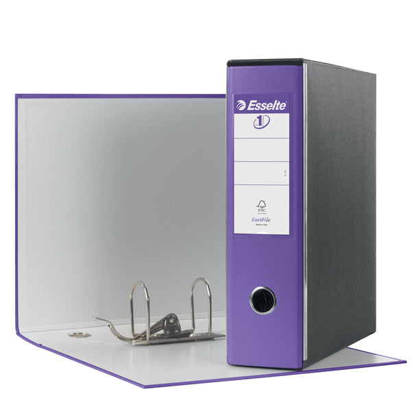 ESSELTE - 390753950 - Registratore Eurofile G53 - dorso 8 cm - commerciale 23x30 cm - viola - Esselte