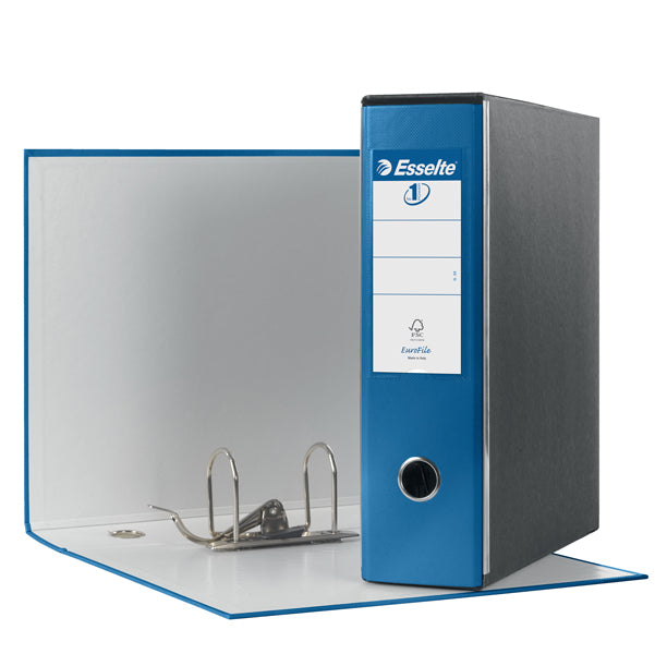 ESSELTE - 390753960 - Registratore Eurofile G53 - dorso 8 cm - commerciale 23x30 cm - blu metallizzato - Esselte