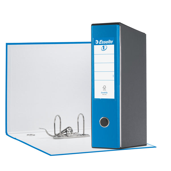 ESSELTE - 390755910 - Registratore Eurofile G55 - dorso 8 cm - protocollo 23x33 cm - blu vivida - Esselte