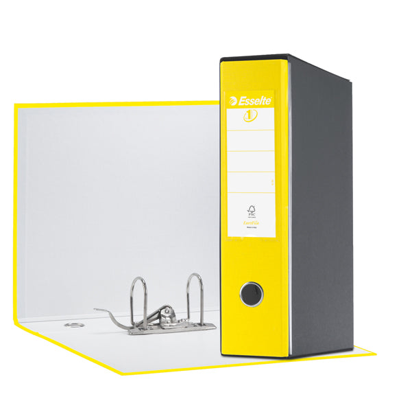 ESSELTE - 390755930 - Registratore Eurofile G55 - dorso 8 cm - protocollo 23x33 cm - giallo vivida - Esselte