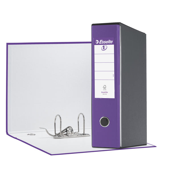 ESSELTE - 390755950 - Registratore Eurofile G55 - dorso 8 cm - protocollo 23x33 cm - viola - Esselte