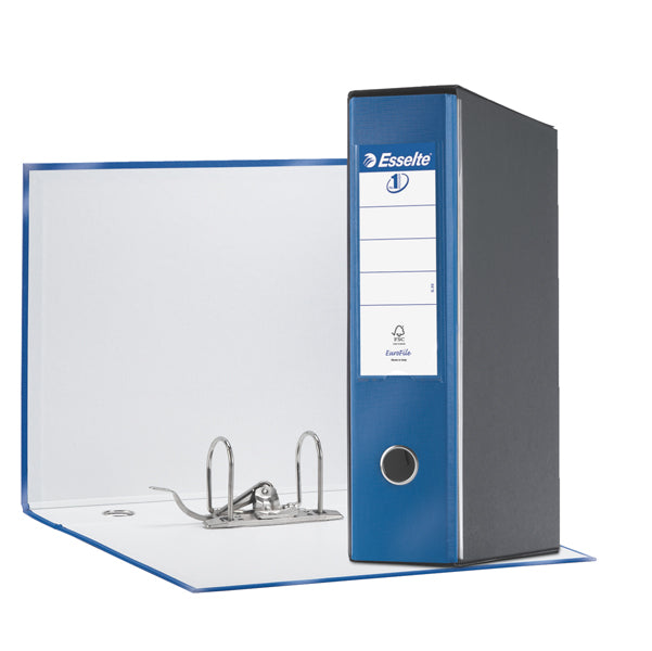 ESSELTE - 390755960 - Registratore Eurofile G55 - dorso 8 cm - protocollo 23x33 cm - blu metallizzato - Esselte