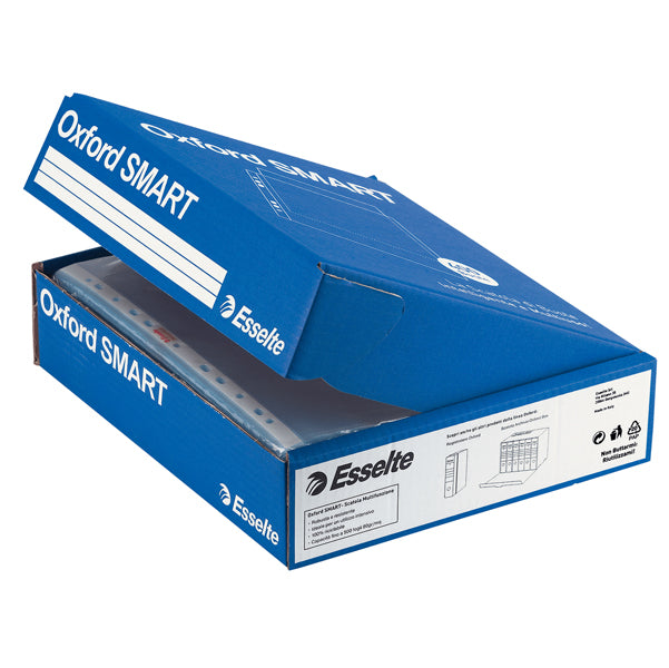 ESSELTE - 391098300 - Buste forate Oxford Smart - Standard - buccia - 22x30 cm - trasparente - Esselte - conf. 400 pezzi