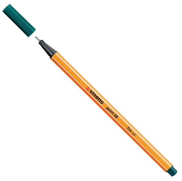STABILO - 88-53 - Fineliner Point 88 - tratto 0,4 mm - verde pino 53 - Stabilo