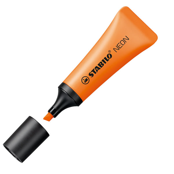 STABILO - 72-54 - Evidenziatore stabilo Neon - punta a scalpello - tratto da 2,0-5,0mm - colore arancio - Stabilo