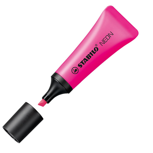 STABILO - 72-56 - Evidenziatore stabilo Neon - punta a scalpello - tratto da 2,0-5,0mm - colore fucsia - Stabilo