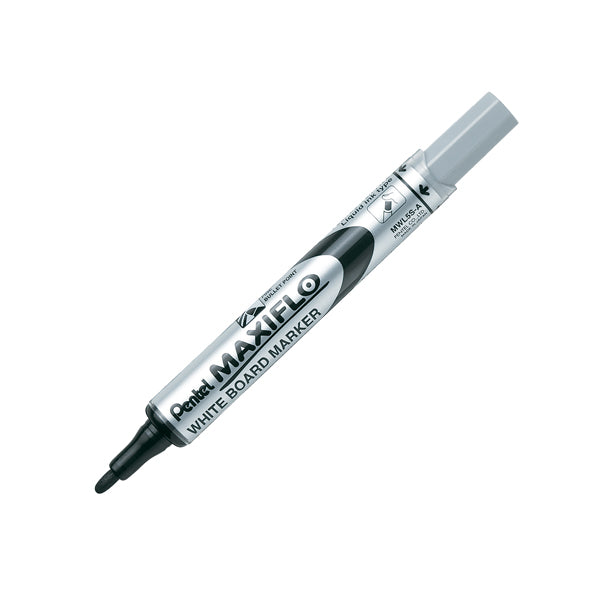 PENTEL - MWL5S-A - Marcatore per lavagna Maxiflo liquid ink - per lavagna - nero - Pentel - 70767 - Conf. da 12 Pz.