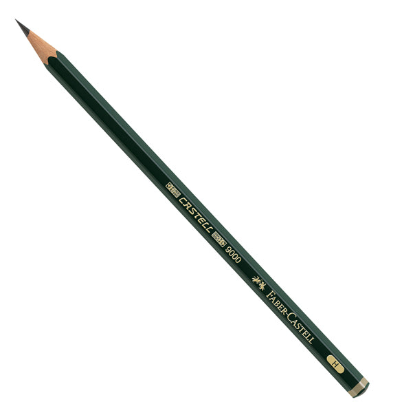 FABER-CASTELL - 119011 - Matita in grafite Castell 9000 - gradazione H - esagonale - Faber Castell