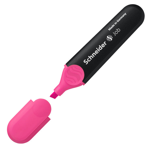 SCHNEIDER - P001509 - Evidenziatore Job - punta a scalpello - tratto da 1,0-5,0mm - colore rosa - Schneider