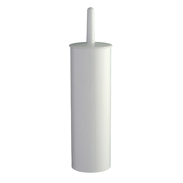 MEDIALINTERNATIONAL - 104100 - Portascopino Basica - da terra - ABS - diametro 10,3 cm - altezza 39,5 cm - bianco - Medial International