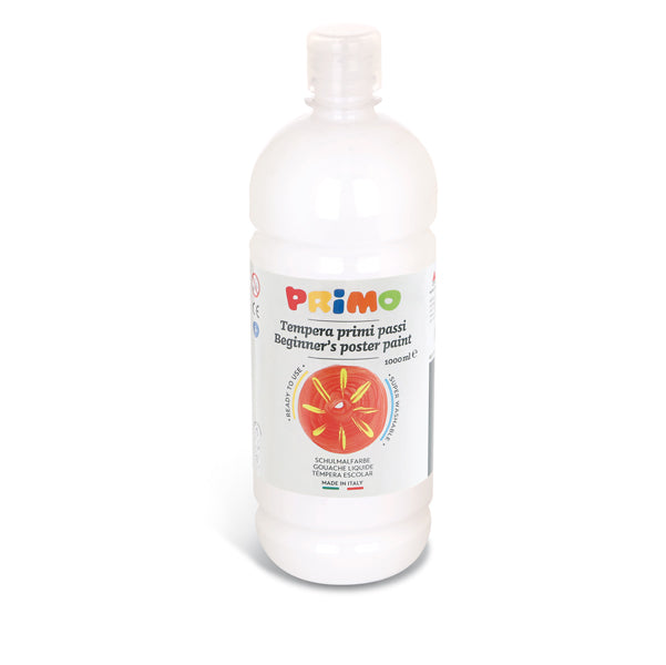 PRIMO - MOROCOLOR - 204BR1000100 - Tempera pronta Primi Passi - 1 L - bianco - Primo