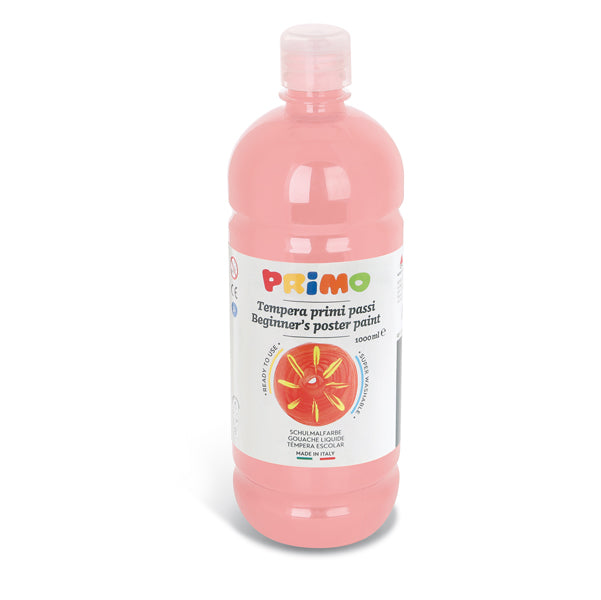 PRIMO - MOROCOLOR - 204BR1000330 - Tempera pronta Primi Passi - 1 L - rosa - Primo