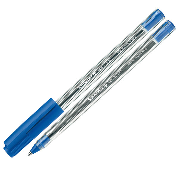 SCHNEIDER - P150603 - Penna a sfera con cappuccio Tops 505 - tratto 0,7mm - blu - Schneider