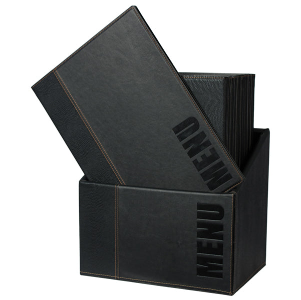 SECURIT - MC-BOX-TRA4-BL - Menu Box Trendy - 20 portamenU' - nero - Securit