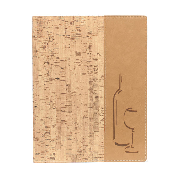 SECURIT - MC-DRWC-CORK - Carta dei vini Design - 1 inserto doppio incluso - A4 - 24 x 34 cm - sughero -Securit