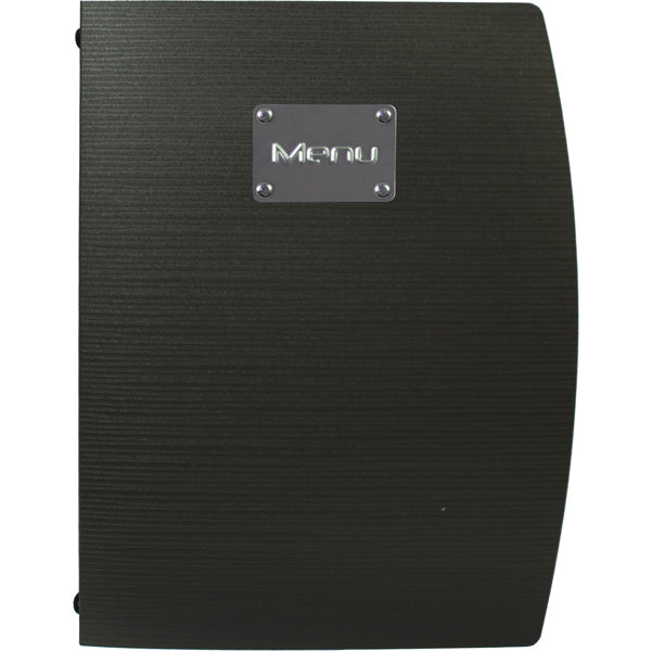 SECURIT - MC-RCA4-BL - PortamenU' Rio - 1 inserto doppio incluso - A4 - 24 x 34 cm - nero - Securit