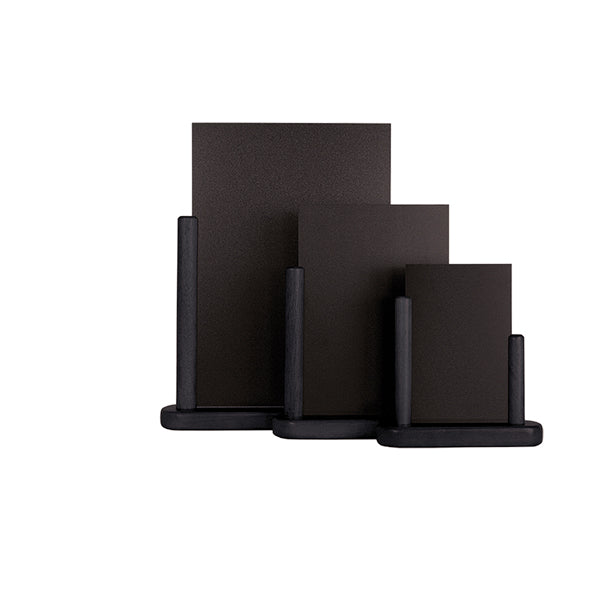 SECURIT - ELE-BL-LA - Lavagna da tavolo Elegant - A4 - 27,5 x 32 x 7 cm - nero - Securit