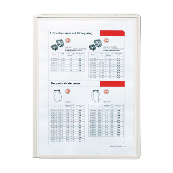 DURABLE - 5606-10 - Pannelli di ricambio Sherpa per leggii Vario - grigio - Durable - conf. 5 pezzi