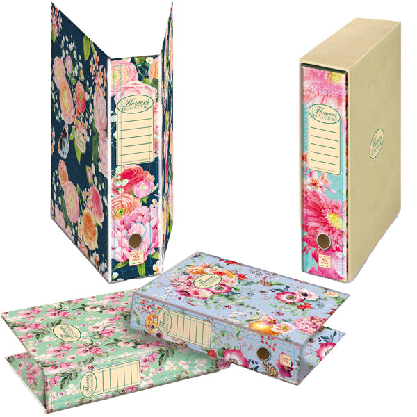 PIGNA - 0223325D8 - Registratore a leva Nature Flowers - protocollo - dorso 8cm - Pigna