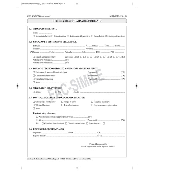 EDIPRO - E2621 - Libretto impianto climatizzazione - 297 x 210mm - 48 fogli - Edipro
