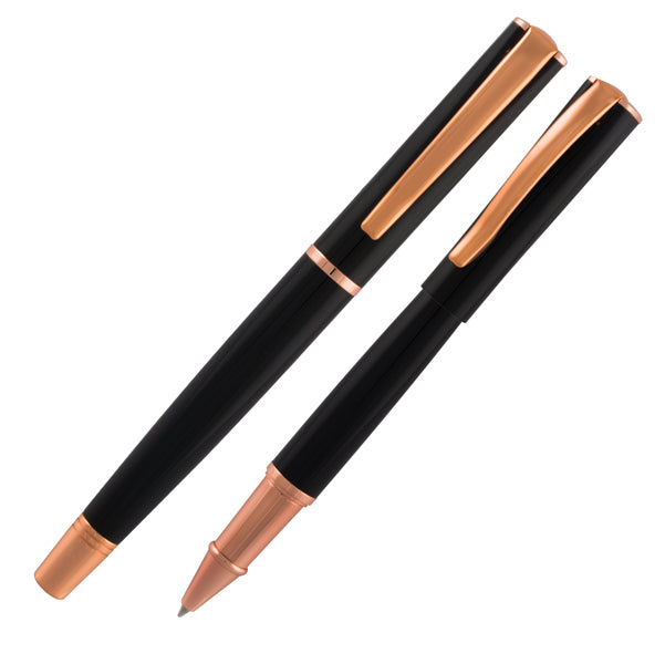 MONTEVERDE - J029866 - Roller Linea Impressa - punta M - nero-rosegold - Monteverde