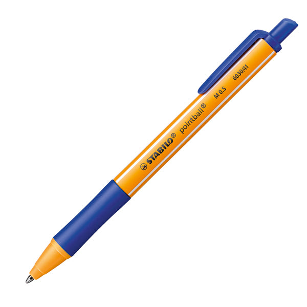 STABILO - 6030-41 - Penna a sfera a scatto Pointball Green - punta 0,5mm - blu - Stabilo