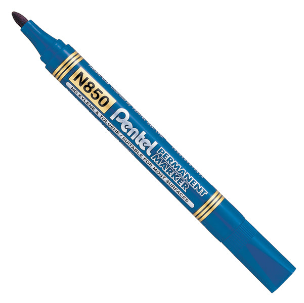 PENTEL - N850-CE - Marcatore permanente N850 - punta tonda - blu - Amiko Pentel