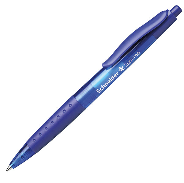 SCHNEIDER - P135603 - Penna a sfera a scatto Suprimo - tratto medio - blu - Schneider
