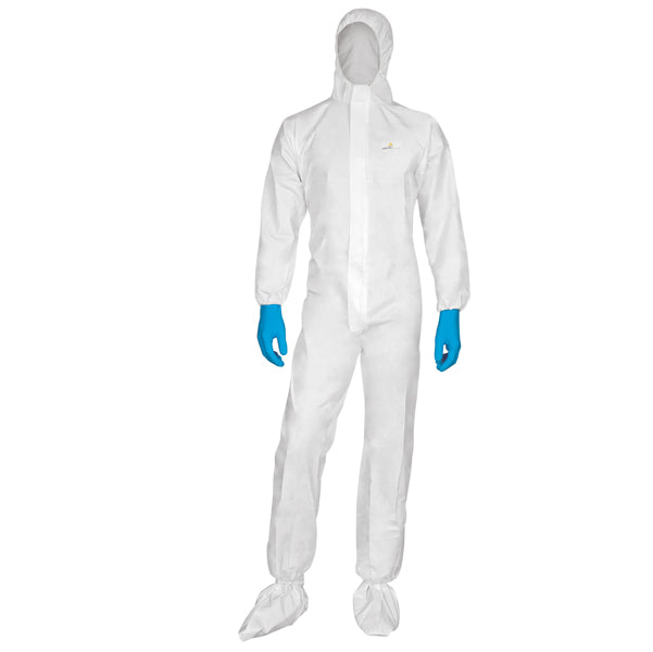 DELTAPLUS - DT115XG - Tuta di protezione da rischio chimico DT115 - monouso - taglia XL - bianco - Deltaplus