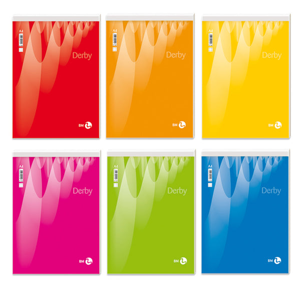 BM - 0100023 - Blocco note Derby - 1 rigo - 210 x 297mm - 60gr - 70 fogli - BM