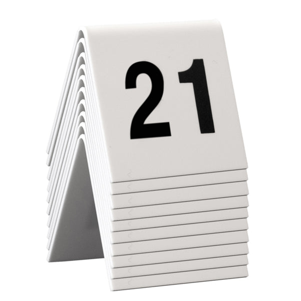 SECURIT - TN-21-30 - Numeri per tavoli - set da 21 a 30 - Securit