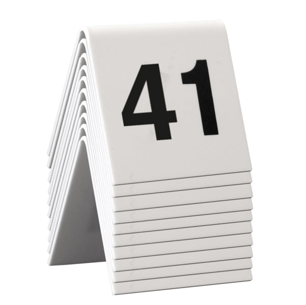 SECURIT - TN-41-50 - Numeri per tavoli - set da 41 a 50 - Securit