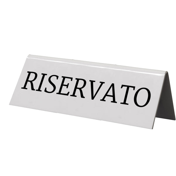 SECURIT - TN-RES-IT - Targhetta RISERVATO per tavoli - Securit - set 5 pezzi