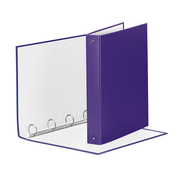ESSELTE - 395792950 - Raccoglitore Meeting - 4 anelli tondi 30 mm - dorso 4 cm - 22x30 cm - PPL - lilla - Esselte