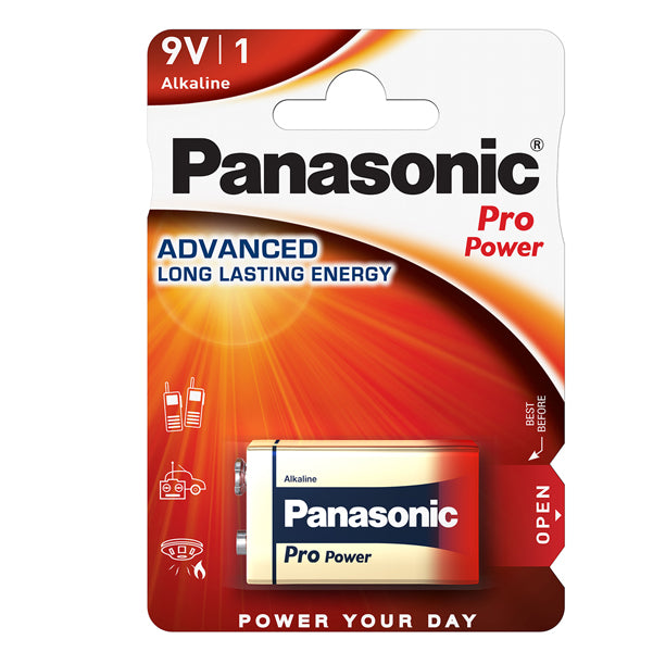 PANASONIC - C100061 - Pila Transistor ProPower 6R61 - 9V - Panasonic - blister 1 pila