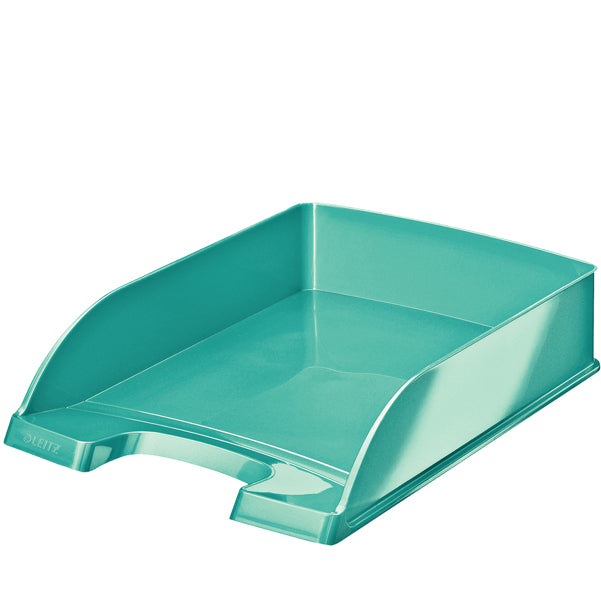 LEITZ - 52263051 - Vaschetta portacorrispondenza WOW - 25,5 x 35,7 x 7 cm - acqua marina - Leitz