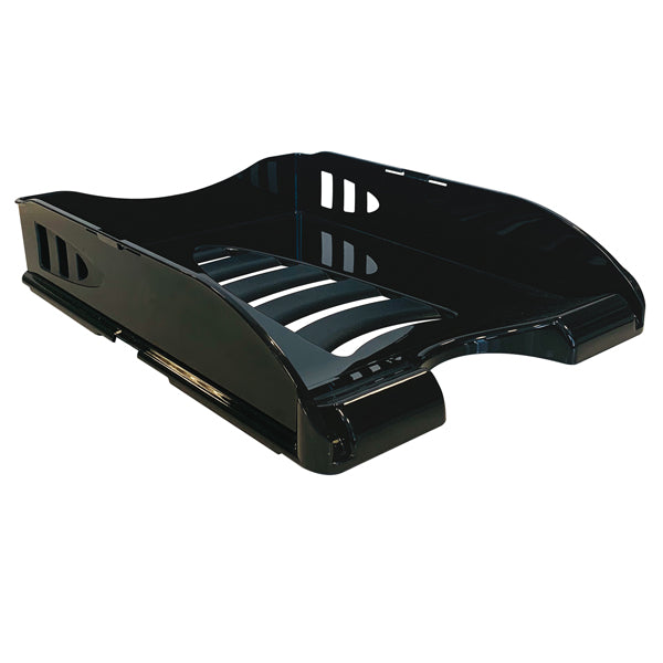 ARDA - 75510N - Vaschetta portacorrispondenza Sunrise - 33,5 x 25,4 x 7 cm - nero - Arda