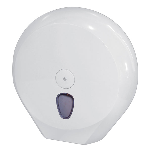 MAR PLAST - 75611 - Dispenser Plus per carta igienica in rotolo Mini Jumbo - 27,3x12,8x27 cm - Mar Plast