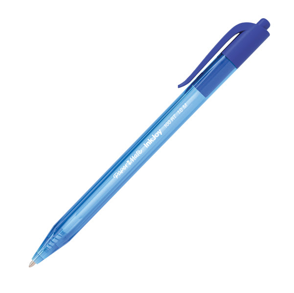 PAPERMATE - S0957040 - Penna a sfera a scatto Inkjoy 100 RT - punta 1,0mm - blu - Papermate
