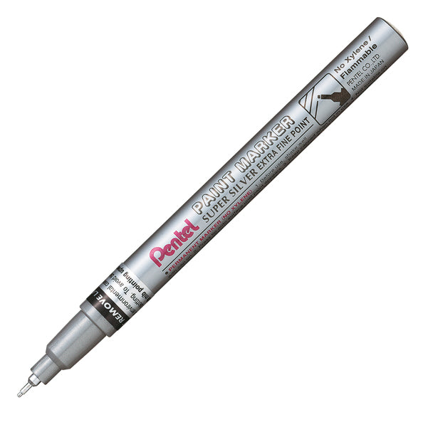 PENTEL - MFP10-Z - Marcatore Paint Marker Linea Amiko - punta extra fine 0,60mm - argento - Pentel