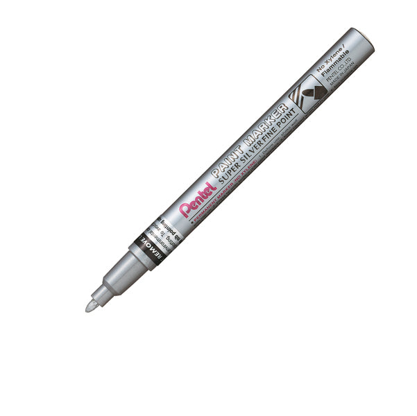 PENTEL - MSP10-Z - Marcatore Paint Marker Linea Amiko - punta fine 2,90mm - argento - Pentel